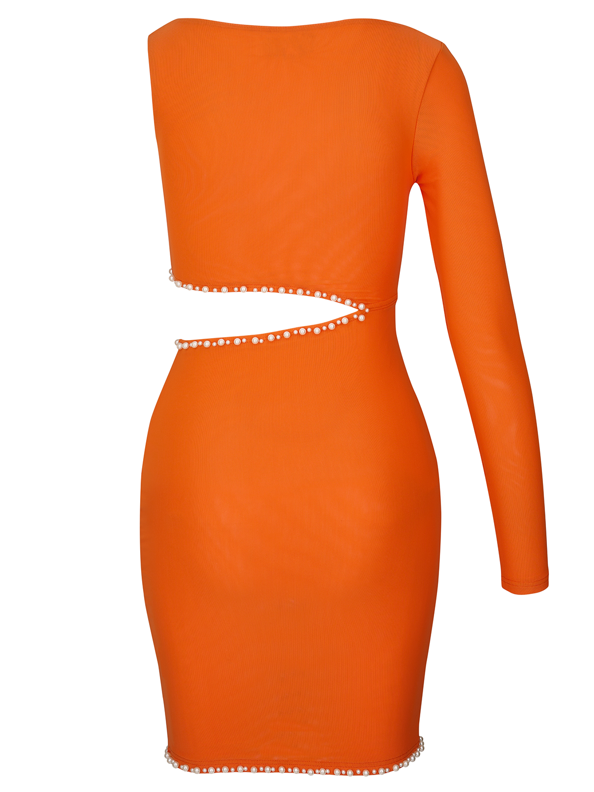 Cut Out Pearl Mini Dress