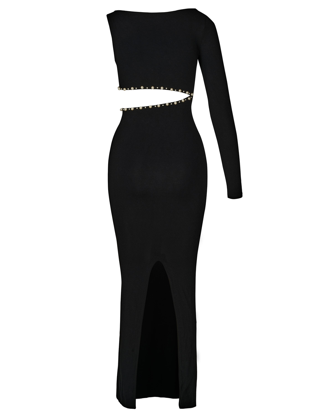 Cut Out Pearl Maxi Dress